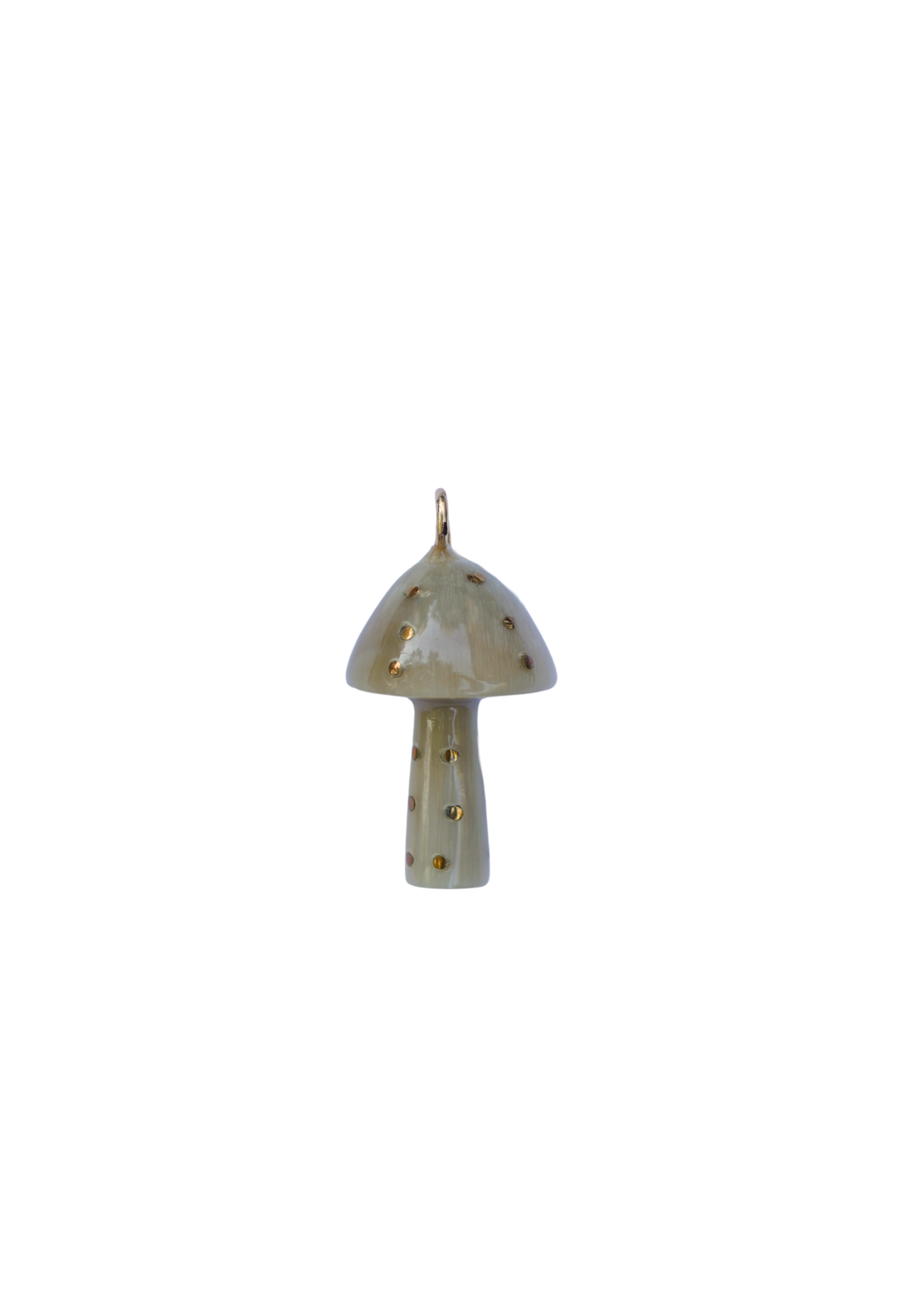 Mushroom Light Horn and Brass Charm
