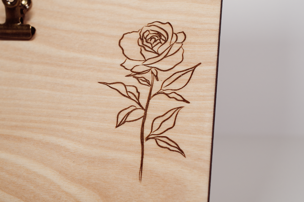 Wooden Message Board with Clip